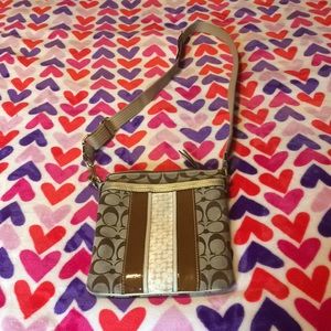Coach signature crossbody.